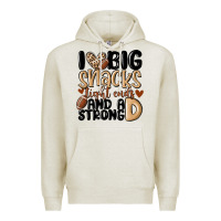 Oatmeal Heather i love big sacks tight ends and a strong d Premium Hoodie - MaliasSmallBusiness