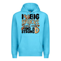 Ocean Blue i love big sacks tight ends and a strong d Premium Hoodie - MaliasSmallBusiness