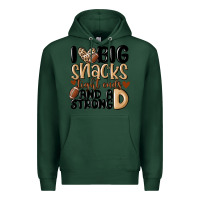 Sports Green i love big sacks tight ends and a strong d Premium Hoodie - MaliasSmallBusiness