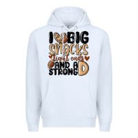 White i love big sacks tight ends and a strong d Premium Hoodie - MaliasSmallBusiness