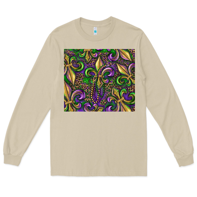 Mardi Gras Fleur De Lis Long Sleeve Tee by RanaPortraitStore | Teevron