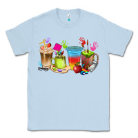 Dusty Blue art teacher coffee cups Classic Tee - texasbilliewilder