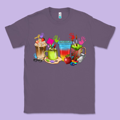 Art Teacher Coffee Cups Classic Tee Designed By Texasbilliewilder