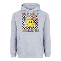 Heather Grey a little bit dramatic Heavyweight Hoodie - JahusDesignShop