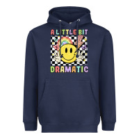 Navy a little bit dramatic Heavyweight Hoodie - JahusDesignShop
