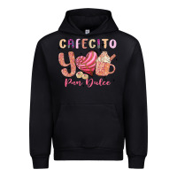 Black cafecito y pan dulce Urban Hoodie - MaliasSmallBusiness