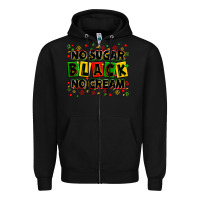 Black no sugar no cream black Zipper Hoodie - Zillion Design Studio