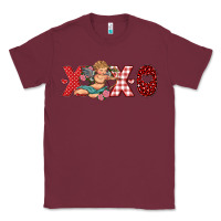 Burgundy xoxo cupid Classic Tee - RanaPortraitStore