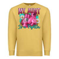 Antique Gold Breast Cancer My Aunt İs A Fighter Premium Sweatshirt - Artiststas