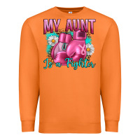 Carrot Breast Cancer My Aunt İs A Fighter Premium Sweatshirt - Artiststas