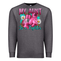 Charcoal Heather Breast Cancer My Aunt İs A Fighter Premium Sweatshirt - Artiststas