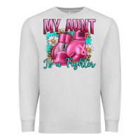 Dove Grey Breast Cancer My Aunt İs A Fighter Premium Sweatshirt - Artiststas