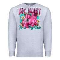 Heather Grey Breast Cancer My Aunt İs A Fighter Premium Sweatshirt - Artiststas
