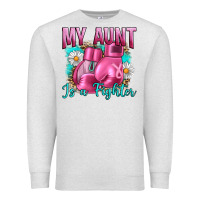 Breast Cancer My Aunt İs A Fighter Premium Sweatshirt | Teevron
