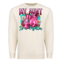 Sandshell Breast Cancer My Aunt İs A Fighter Premium Sweatshirt - Artiststas