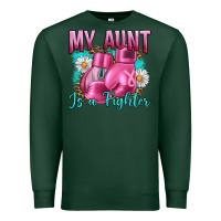 Sports Green Breast Cancer My Aunt İs A Fighter Premium Sweatshirt - Artiststas