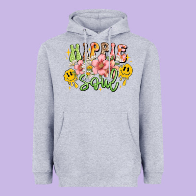 Hippie Soul Heavyweight Hoodie Designed By Jahusdesignshop