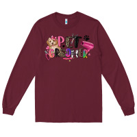 Burgundy pet groomer Long Sleeve Tee - Zillion Design Studio