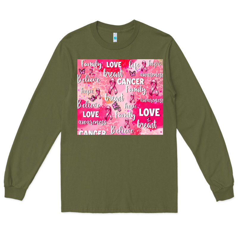 Breast Cancer Awareness Pink Long Sleeve Tee by AdoDesignShop | Teevron
