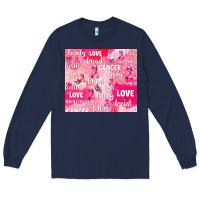 Navy breast cancer awareness pink Long Sleeve Tee - AdoDesignShop