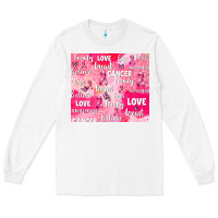 White breast cancer awareness pink Long Sleeve Tee - AdoDesignShop