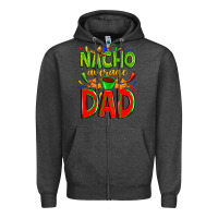 Charcoal Heather nacho average dad Zipper Hoodie - Zillion Design Studio