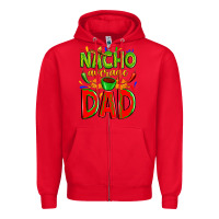 Red nacho average dad Zipper Hoodie - Zillion Design Studio