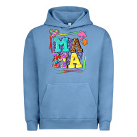 Pigment Pebble Blue Autism Mama Urban Hoodie - NancyCooperArtShop