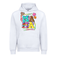 White Autism Mama Urban Hoodie - NancyCooperArtShop