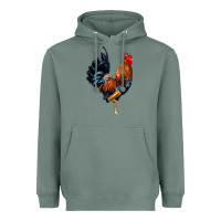 Sage cockerel Heavyweight Hoodie - JahusDesignShop