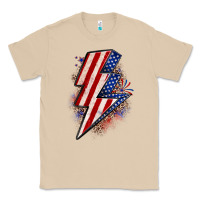 Mushroom leopard american flag lightning bolt Classic Tee - Zillion Design Studio