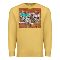Antique Gold happy easter cross Premium Sweatshirt - JahusDesignShop