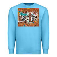 Ocean Blue happy easter cross Premium Sweatshirt - JahusDesignShop