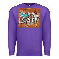 Purple happy easter cross Premium Sweatshirt - JahusDesignShop