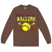 Chestnut busy raising ballers softball Long Sleeve Tee - texasbilliewilder