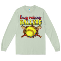 Matcha busy raising ballers softball Long Sleeve Tee - texasbilliewilder