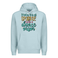 Blue Mist it takes lots of sparkle to be a dance mom Premium Hoodie - MaliasSmallBusiness