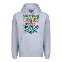 Heather Grey it takes lots of sparkle to be a dance mom Premium Hoodie - MaliasSmallBusiness