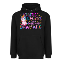 Black cute smart and a little bit dramatic Heavyweight Hoodie - JahusDesignShop