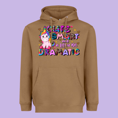 Cute Smart And A Little Bit Dramatic Heavyweight Hoodie Designed By Jahusdesignshop