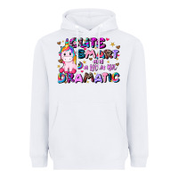 White cute smart and a little bit dramatic Heavyweight Hoodie - JahusDesignShop