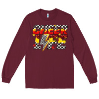 Burgundy cheer life Long Sleeve Tee - texasbilliewilder