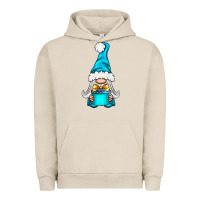 Pigment French Oak winter gnome with gift Urban Hoodie - NancyCooperArtShop
