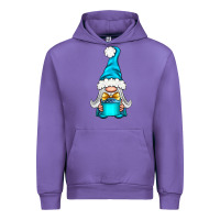 Tulip winter gnome with gift Urban Hoodie - NancyCooperArtShop