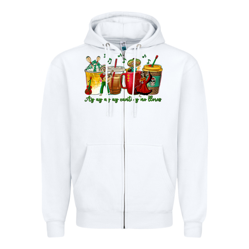 Ay Ay  Ay Ay Canta Y No Llores Coffee Cups Zipper Hoodie by texasbilliewilder | Teevron