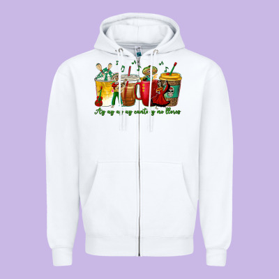 Ay Ay  Ay Ay Canta Y No Llores Coffee Cups Zipper Hoodie Designed By Texasbilliewilder