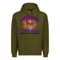 Army Green courtside social club Premium Hoodie - MaliasSmallBusiness