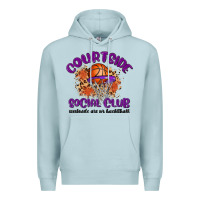 Blue Mist courtside social club Premium Hoodie - MaliasSmallBusiness