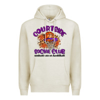 Oatmeal Heather courtside social club Premium Hoodie - MaliasSmallBusiness