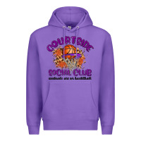 Purple courtside social club Premium Hoodie - MaliasSmallBusiness